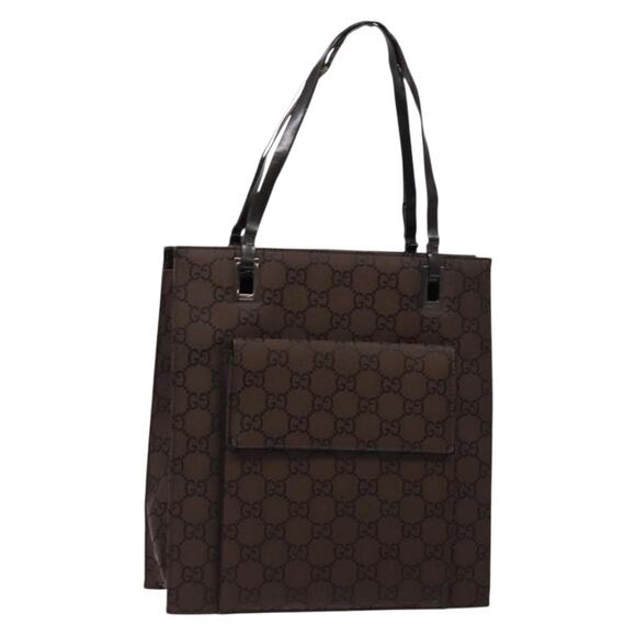 GUCCI GG Canvas Tote Bag Brown - Picture 1 of 16